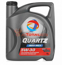 Масло моторное Total Quartz INEO MC3 5w30 4 л  /10250501/ \ \Dexos 2, Hyundai KIA\