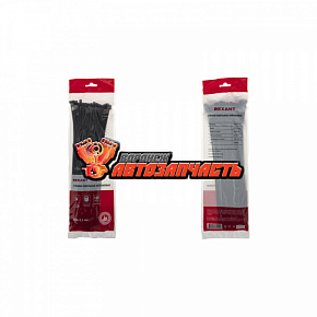 Стяжка нейлоновая 300x3,6мм, черная (100 шт/уп) REXANT