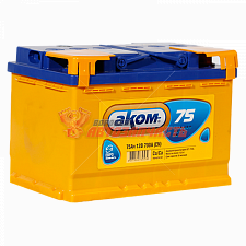 Аккумуляторная батарея  75Ah прямой (750А) AKOM (275х177х190)