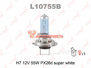 Лампа галогенная H7 12V 55W LYNX SUPER WHITE
