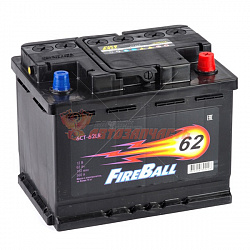 Аккумуляторная батарея  62Ah прямой (530А) Fire Ball (242х175х190)