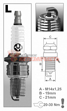 Свечи BRISK Газель 406 длинная юбка медный электрод SUPER  /зазор 0.7 /