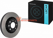 Диск переднего тормоза Daewoo Nexia вентилируемый 256 мм LANOS, KADETT, VECTRA A LECAR