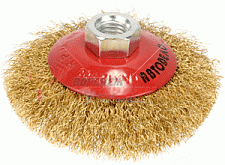 Щетка зачистная для УШМ плоская D-100 мм М14*2 АвтоDело 