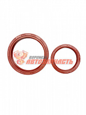 Сальник коленвала Газель (перед+зад) 55х70х8/80х100х10 красные (2шт) к-т