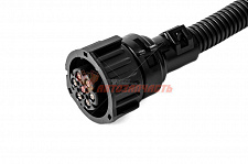 Рем набор Колодка байонет прямая для фар и фонарей Камаз, Маз, ГАЗель,с 7-ю проводами в гофре Cargen