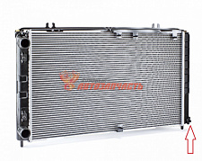 Радиатор охлаждения 1118 Прамо с кондиционером основной(барашек)
