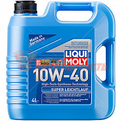 Масло моторное LiquiMoly Super Leichtlauf 10w40 4л НС-синтетическое (SL/CF/EC;A3/B3)