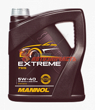 Масло моторное Mannol Extreme 5w40 4л  (A3/B4) (SN/CH-4) (MB 229.5 BMW LL-01) (MN7915-4)