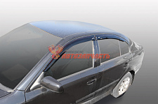 Дефлекторы на боковые стекла Skoda Octavia Tour 1998-2010 /хетчбек/накладные/скотч /к-т 4 шт./