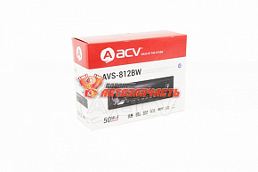 Автомагнитола ACV AVS-812 BW / FM/MP3/USB/SD 4*50 BT