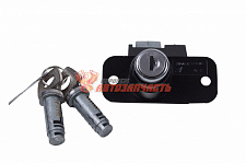 Комплект личинок 2108 ДААЗ с замком багажника (черный хром)