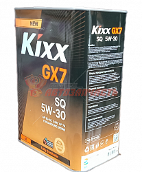 Масло моторное KIXX GX7 API SQ 5w30 4л синтетика метал. канистра