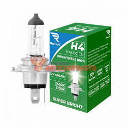Лампа галогенная H4 12V 60/55W Rekzit  Brightness 100% 