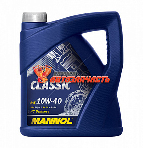 Масло моторное Mannol Classic 10w40 4л полусинтетическое (MN7501-4)