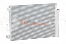 Радиатор кондиционера с ресивером 2180 (Vesta), LADA XRAY, Renault Logan II (12-) Luzar 