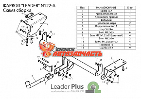 Фаркоп Nissan X-TRAIL 3 (T32) 2014 - ... (без электропакета)