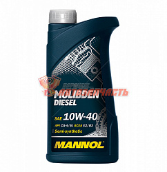 Масло моторное Mannol Molib Diesel 10w40 1л полусинтетическое 