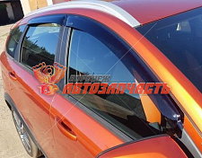 Дефлекторы на боковые стекла 2180 Lada Vesta SW Cross 2017-н.в. /универсал/накладные/скотч/к-т 4шт./