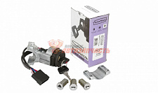 Замок зажигания 2123 с иммобилайзером (с личинками 2 двер+багаж, 2 фишки,3+2 контакта,скоба) Птимаш