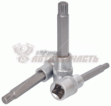 Головка со вставкой SPLINE M12 (1/2 ,L=100mm) АвтоDело