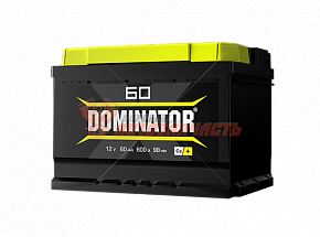 Аккумуляторная батарея  60Ah прямой (600А) Dominator (242х175х190) 6СТ-60VL