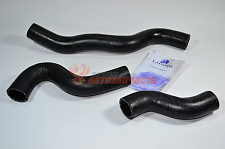 Комплект патрубков радиатора Chevrolet Lanos A/C (02-) (к-т 3 шт.) с хомутами