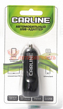 Адаптер в прикуриватель  CARLINE® 1хUSB 1АМ-3 (чёрный)
