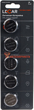 Батарейка CR 2025 LECAR литиевая отрывной блистер LECAR