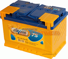 Аккумуляторная батарея  75Ah обратный (750А) AKOM (278х175х190) 6CT-75.0 LA