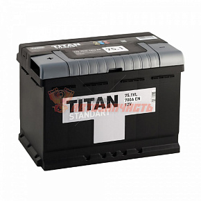 Аккумуляторная батарея  75Ah прямой (650А) TITAN STANDART (276х175х190) 75.0 L 