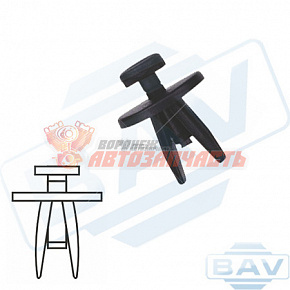 00410 клипса автомобильная  GM