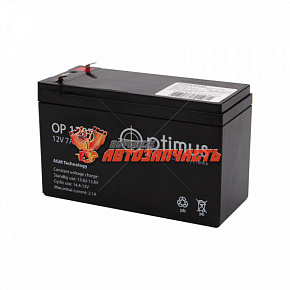 Аккумулятор свинцово-кислотный BT 1207, 12В, 7Ач, срок службы 3 года