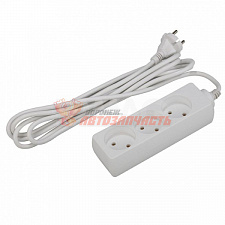 Удлинитель бытовой ЭРА UX-3е 3 гнезда 1,5м без заземления (1/20/840)