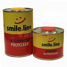 Лак MS 2+1 POLYCLEAR с отвердителем SMILE LINE (1k+0,5л)