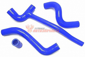 Комплект патрубков радиатора 2123 силикон (4шт) A-RUS