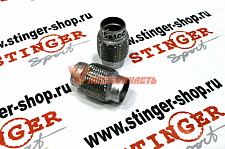 Виброкомпенсатор (гофра) с двойной оплеткой D=45 L=100 RS-07925