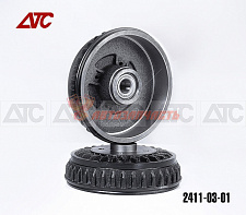 Барабан тормозной Lada Largus задний вн.d=228мм (с подшипником С ABS) АТС чугунный