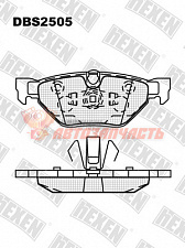 Тормозные колодки дисковые задние BMW 1 (E81, E82, E87, E88), 3 (E90, E91, E92, E93), X1 (E84) HEXEN
