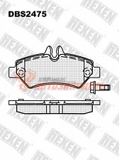 Тормозные колодки дисковые задние Mercedes Sprinter II / Volkswagen Crafter HEXEN 