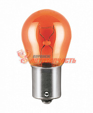 Лампа 12V PY21W BAU15s (желтая, смещение на 130 градусов) OSRAM