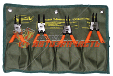 Съемник стопорных колец 180 мм. набор 4 предмета