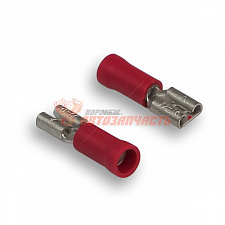 Клеммы монтажные Aura ATS-1548 "мама" красная 4,8мм