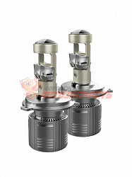 Лампа светодиодная H7 LED 4250Lm, 4575CHIPS,12-24V/50W, 6000K, кулер ( С ЛИНЗОЙ ) 