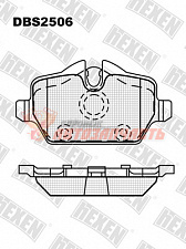 Тормозные колодки дисковые задние BMW 1 (E81, E82, E87), 3 (E46, E90, E91, E92, E93) HEXEN 