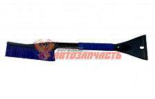 Щетка для снега  60 см со скребком /Канадка/ пластиковая для ухода за автомобилем