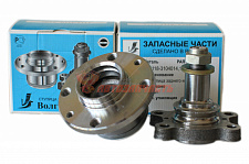 Ступица заднего колеса 1118 в сборе с осью, подшипником, шайбой и гайкой в упак. / 1118-3104014