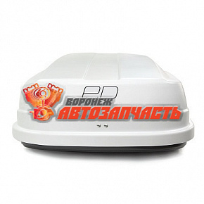 Бокс автомобильный Магнум 580 (белый, тиснение карбон) (2200х840х450) Быстросъём