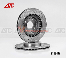 Диск переднего тормоза 2112 R14 вентилируемый АТС (перфор. проточ. двойная)АТС-SPORT (в упак. 2 шт.)