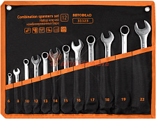 Набор ключей комб 12шт."ЕВРО"сумка АвтоDело